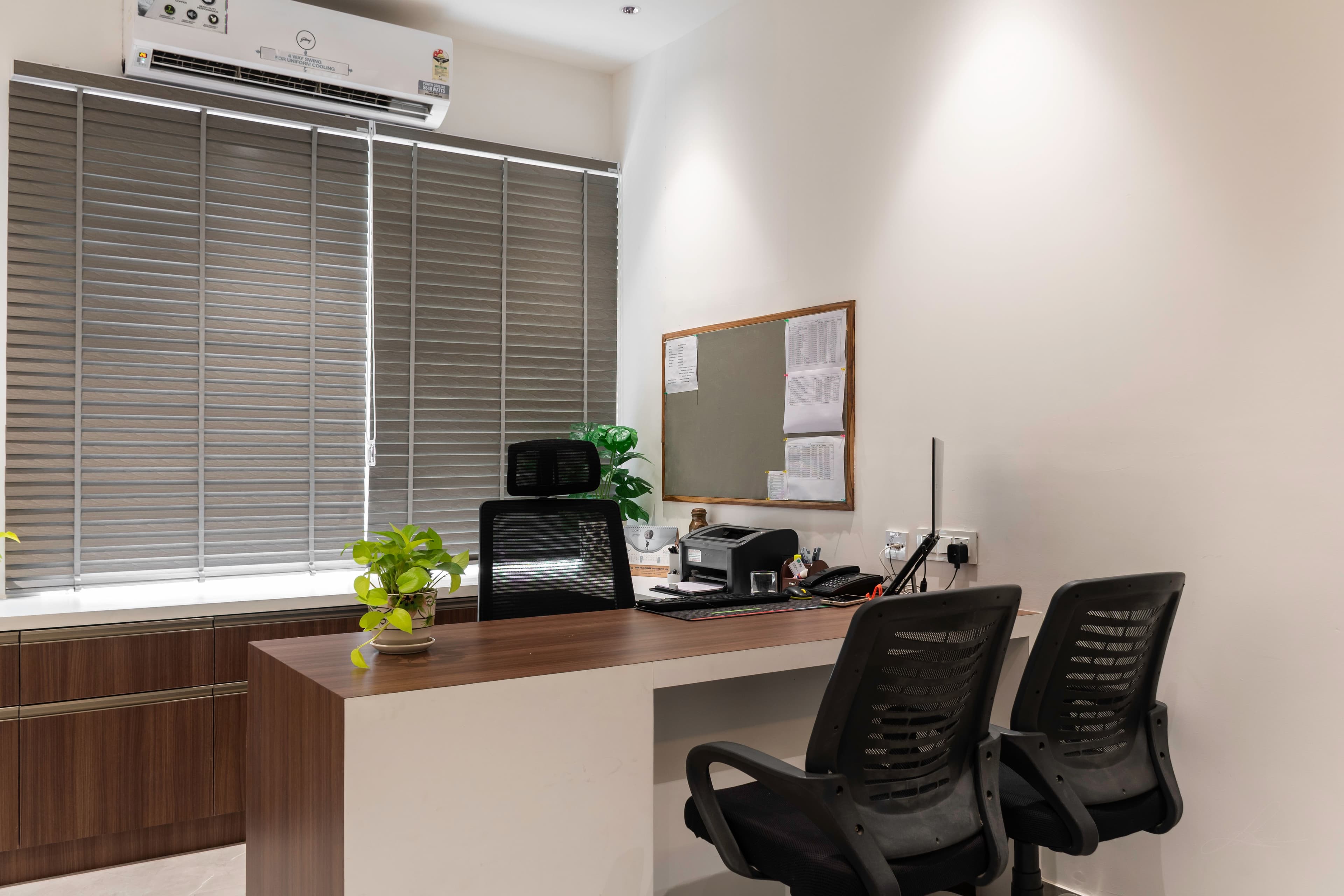 At the office